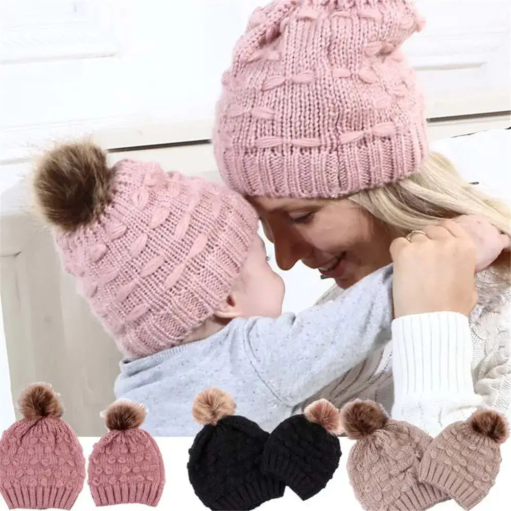 Matching Mum & Baby Beanie Set - Lulu Babe