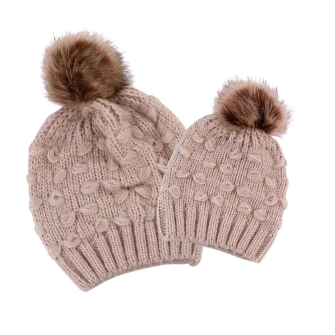 Matching Mum &amp; Baby Beanie Set - Lulu Babe