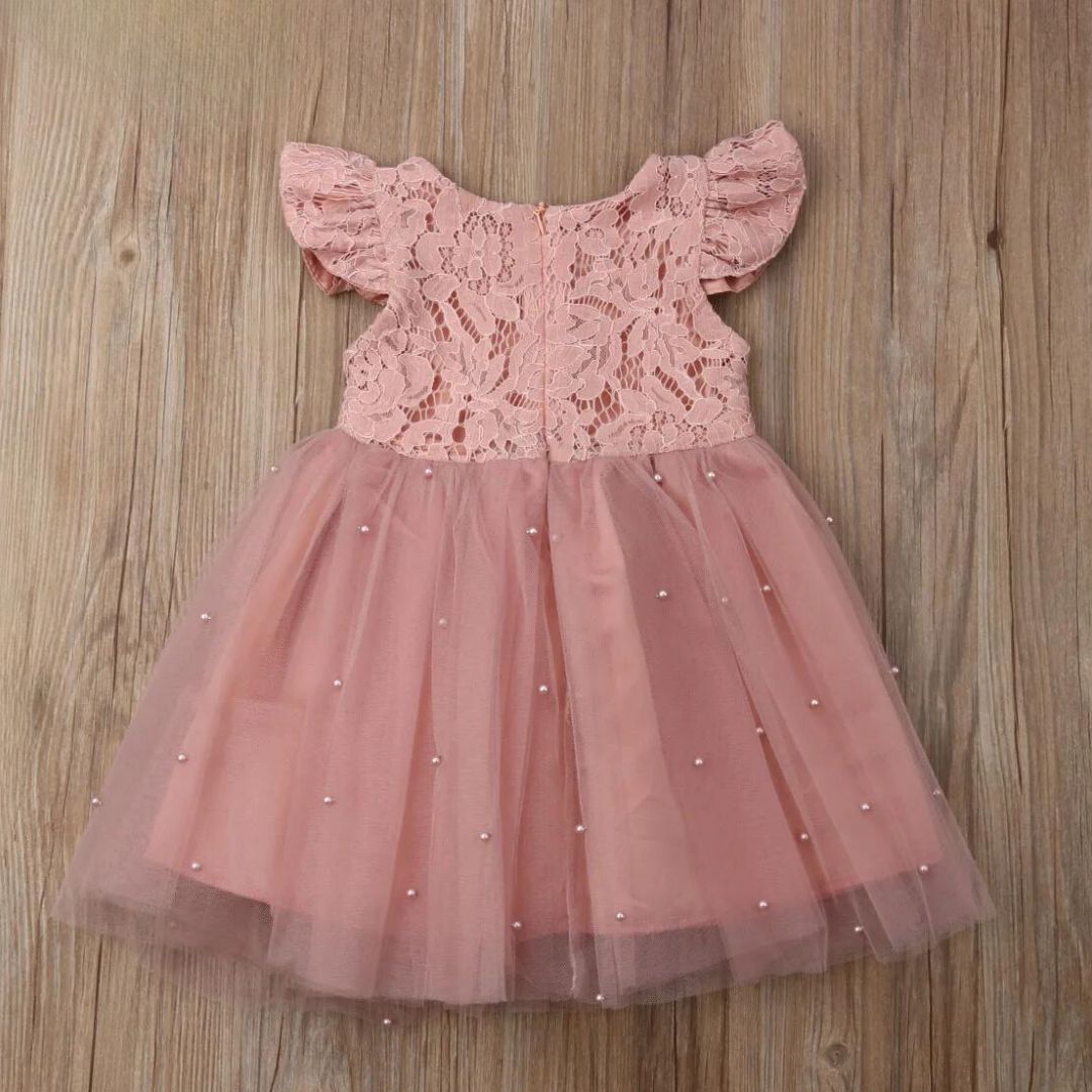 Maya Girls Princess Dress | Pink Tulle Dress (1-6Y) - Lulu Babe