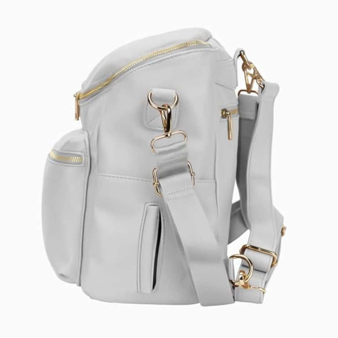 Mila Nappy Backpack | Stylish & Practical Faux Leather Baby Bag - Lulu Babe