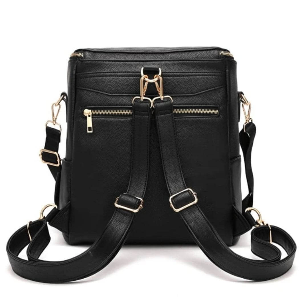 Mila Faux Leather Nappy Backpack