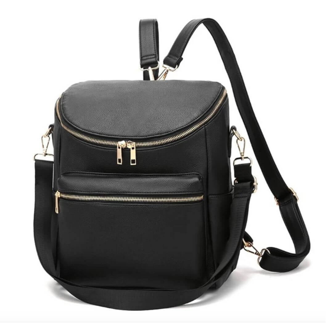 Mila Faux Leather Nappy Backpack