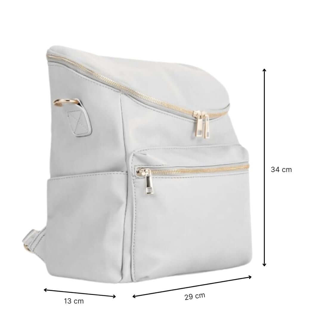 Mila Faux Leather Nappy Backpack