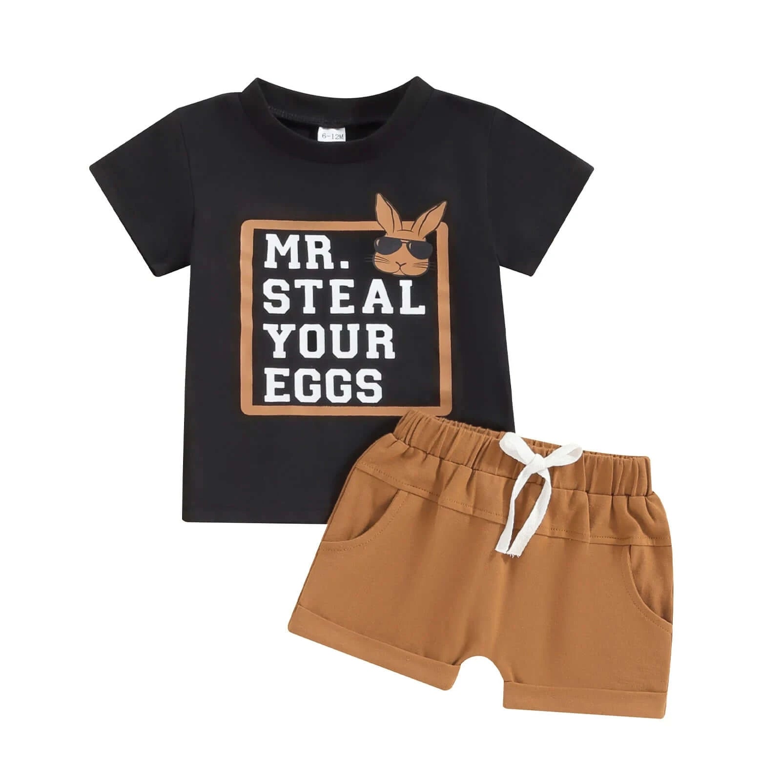 Mr Steal Your Eggs Set | Cute Easter Outfit for Baby & Toddler Boy - Lulu Babe