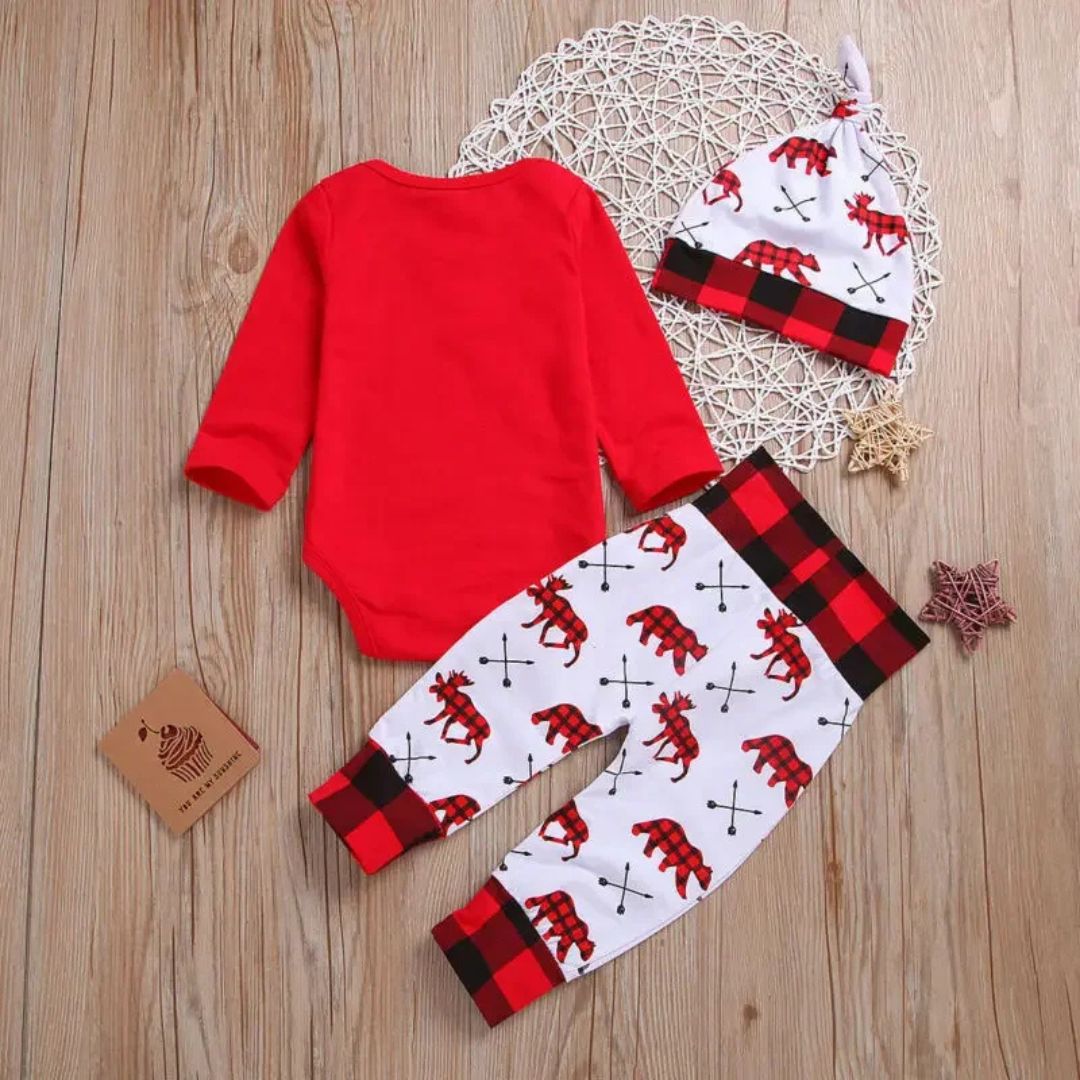 My 1st Christmas Outfit | Baby's First Christmas Set - back