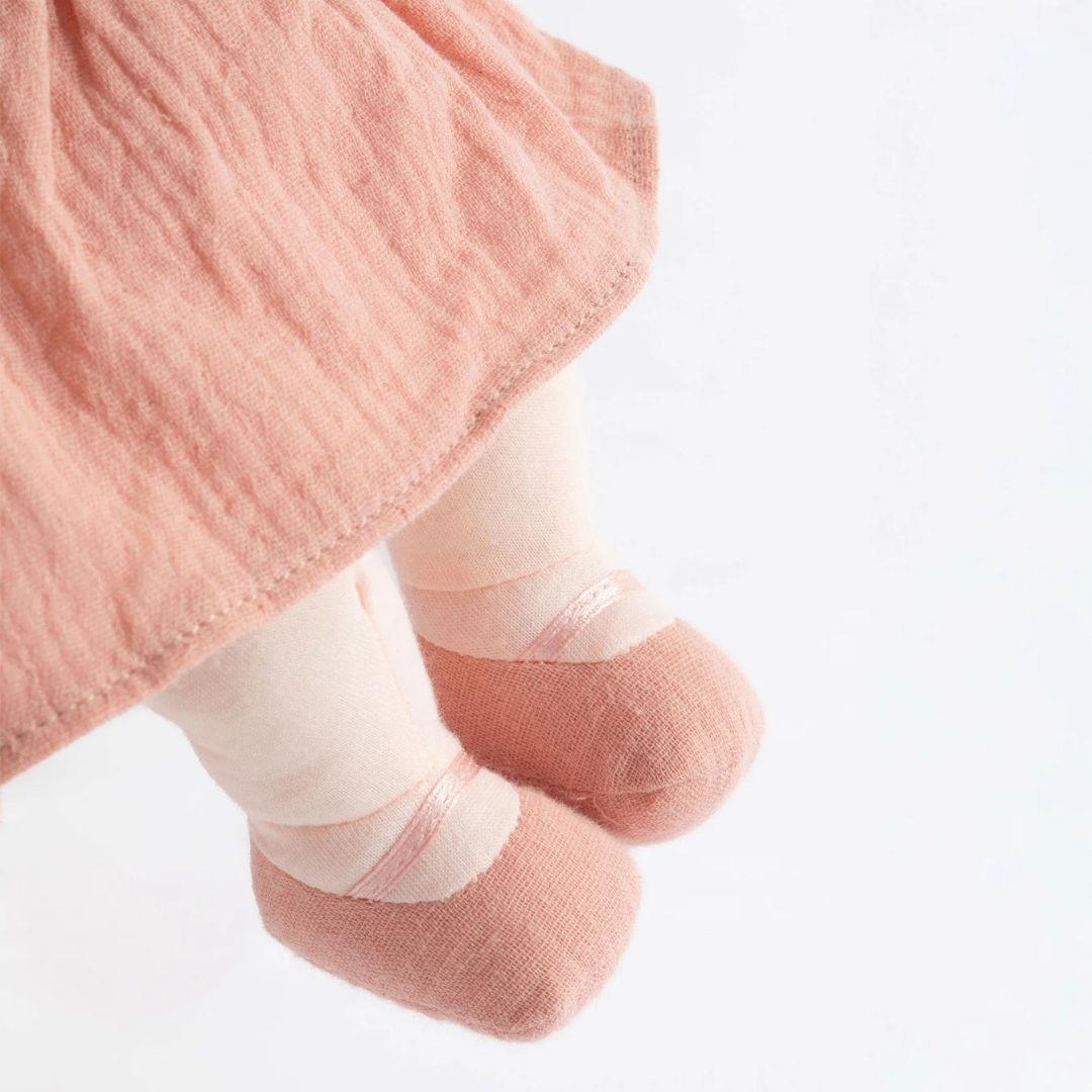 My First Doll - Lola's adorable feet in blush pink shoes
