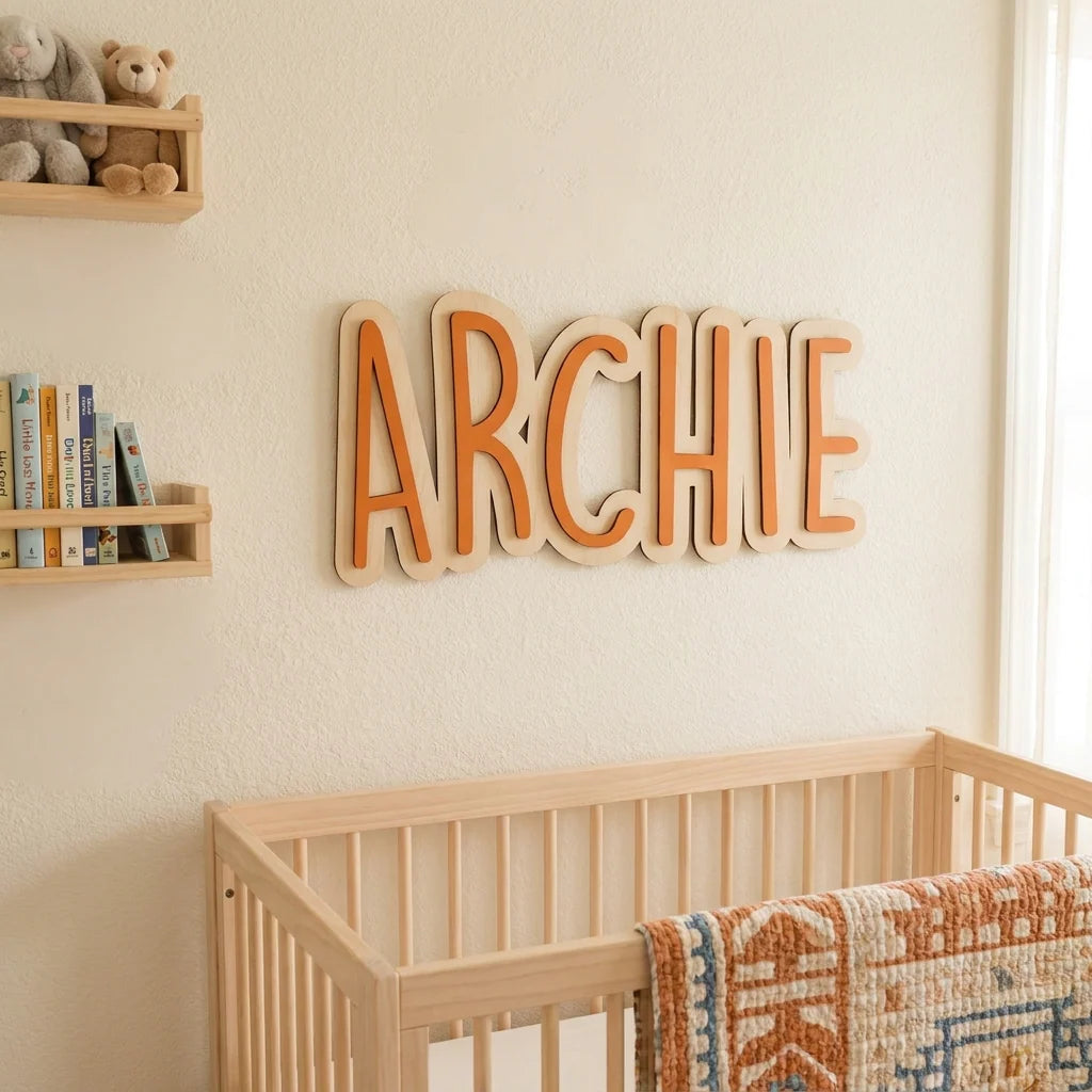 3D Layered Name Sign