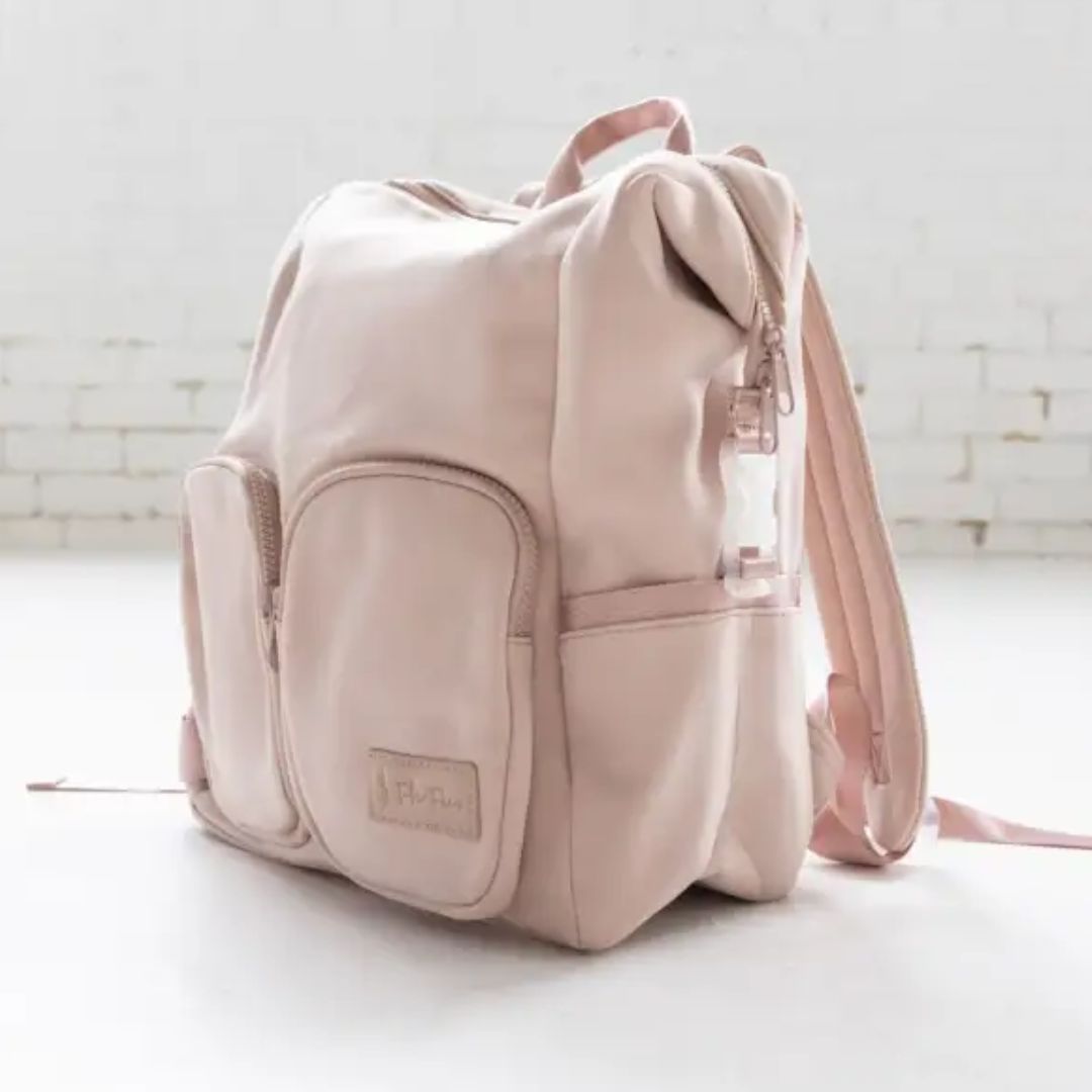Neoprene Nappy Backpack in blush pink