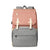Pink and grey nappy backpack, stylish and spacious - Lulu Babe