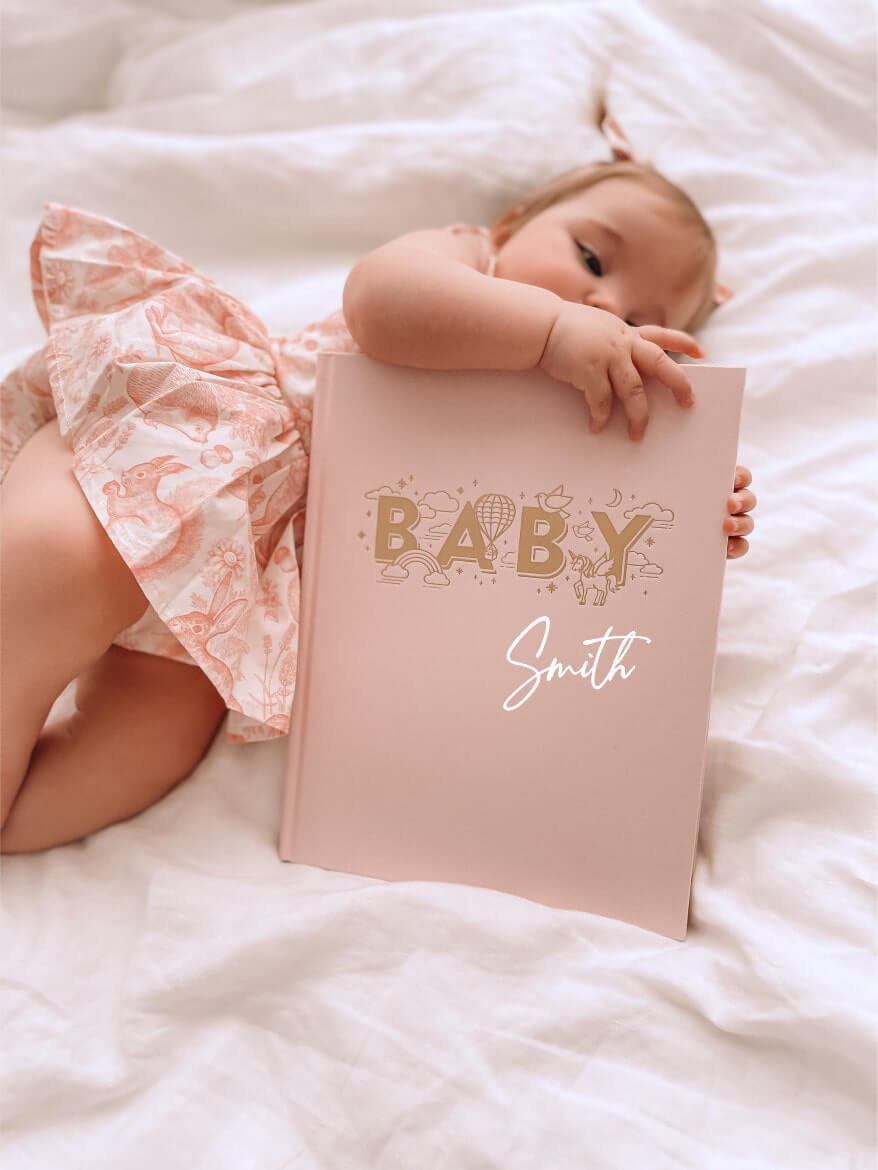 Baby Memory Book | Personalised Baby Keepsake Journal - Lulu Babe