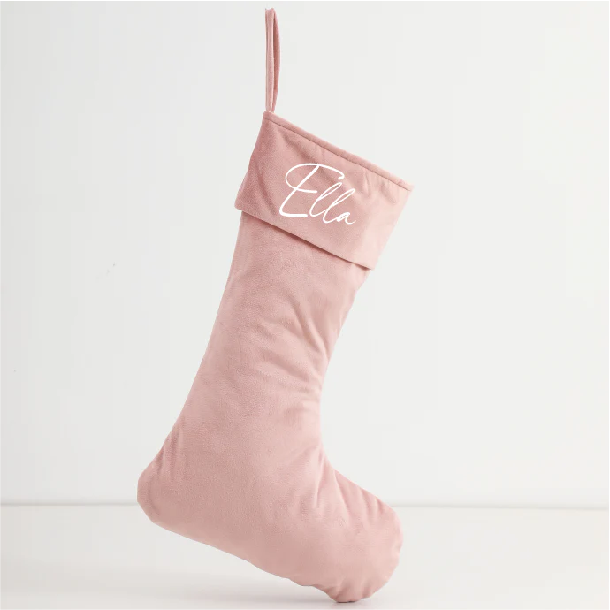 Personalised Velvet Christmas Stocking