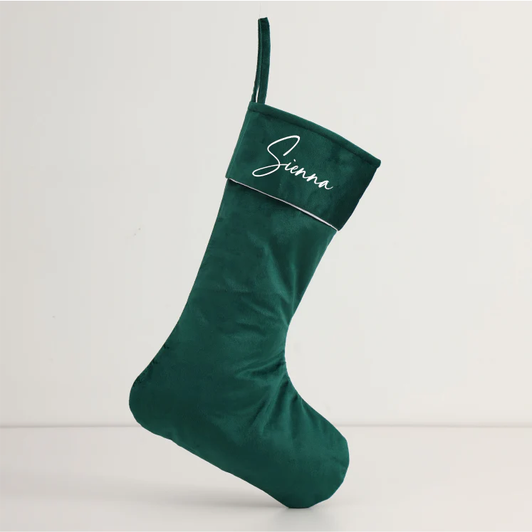 Personalised Velvet Christmas Stocking