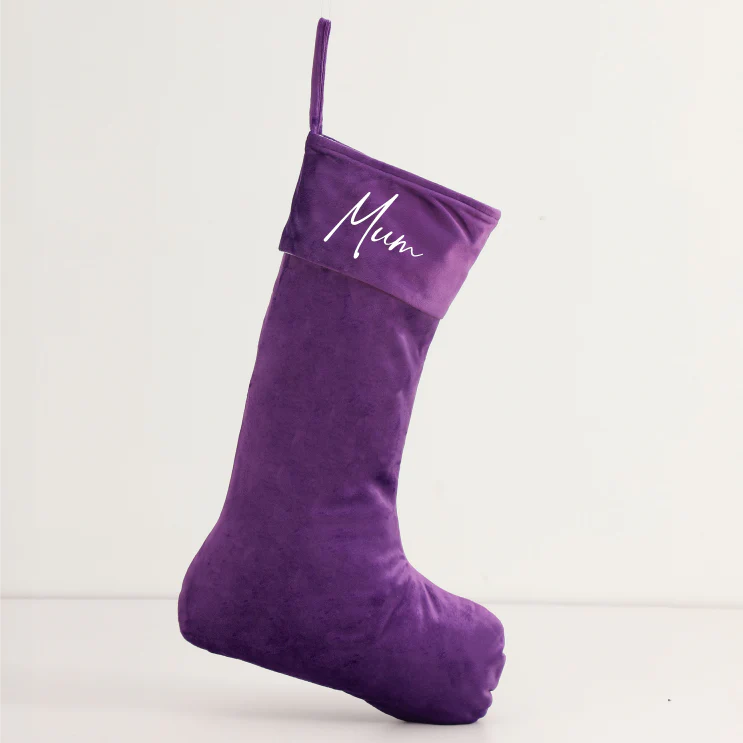Personalised Velvet Christmas Stocking