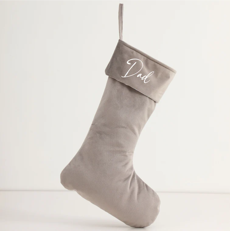 Personalised Velvet Christmas Stocking