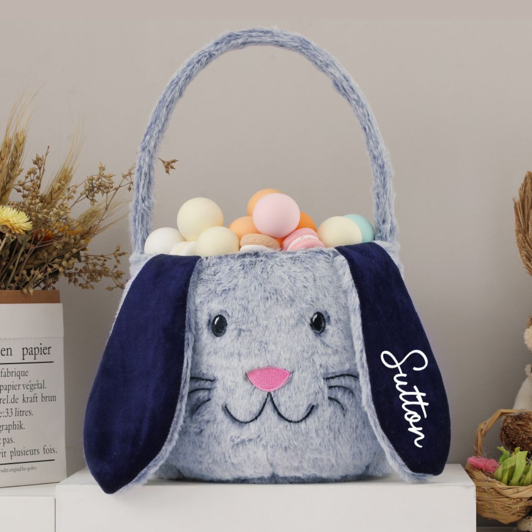 Personalised Easter Basket Navy | Easter Hunt Basket Australia - Lulu Babe