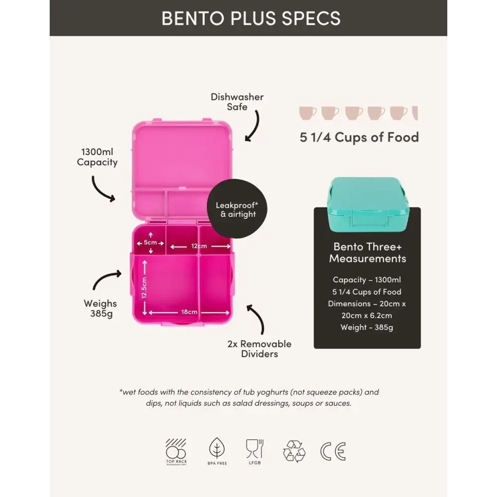 Personalised Pink Bento Lunch Box