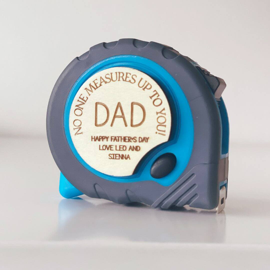 Personalised Measuring Tape | Customised Gift for DIY Dad - Timber Tinkers