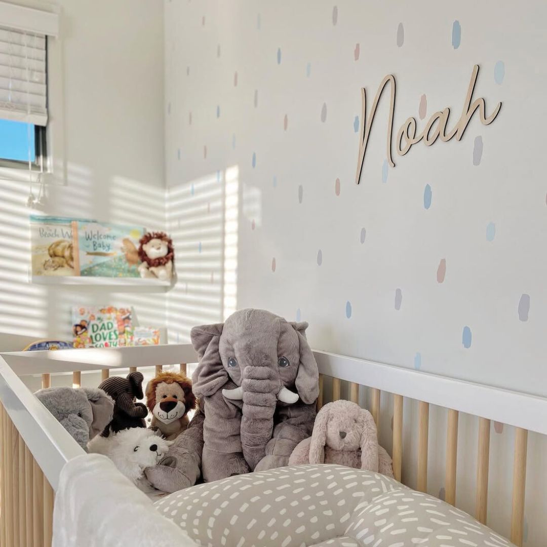 Baby Name Sign | Personalised Nursery Name Plaque - Lulu Babe