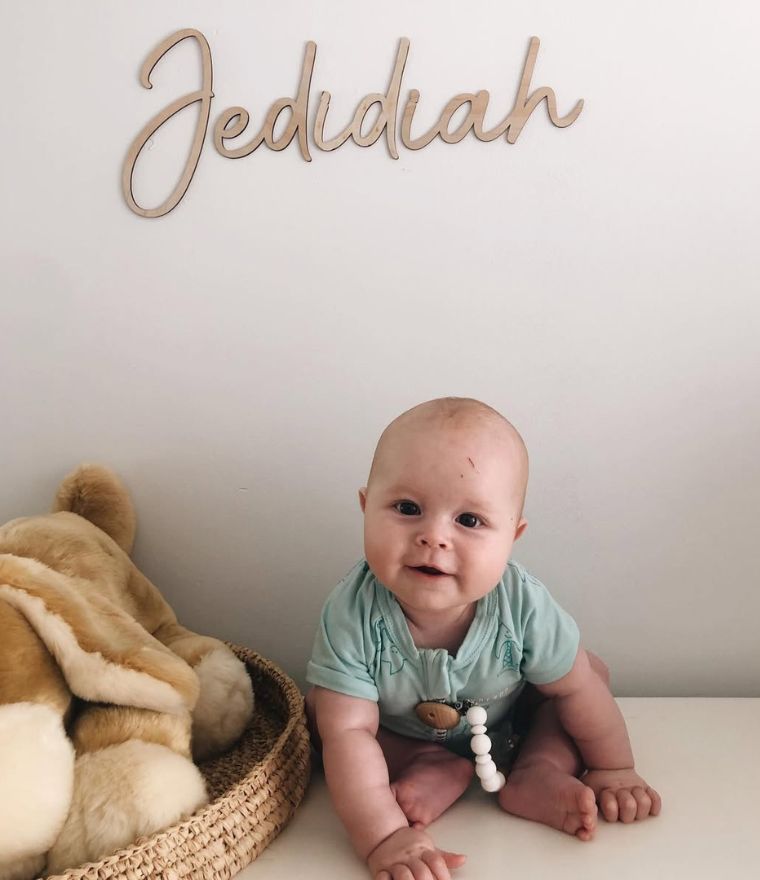 Baby Name Sign | Personalised Nursery Name Plaque - Lulu Babe