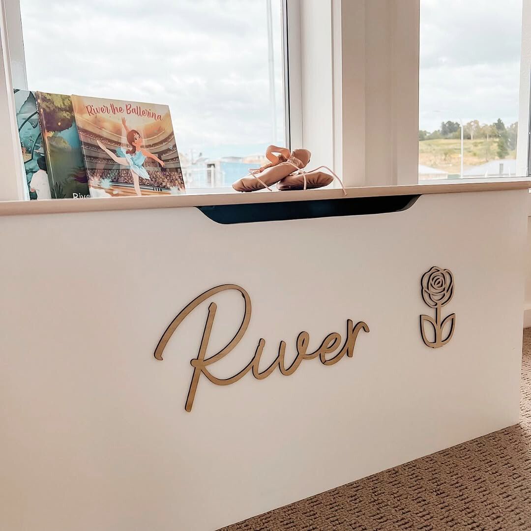 Personalised Wooden Name Sign for nursery or playroom - Lulu Babe