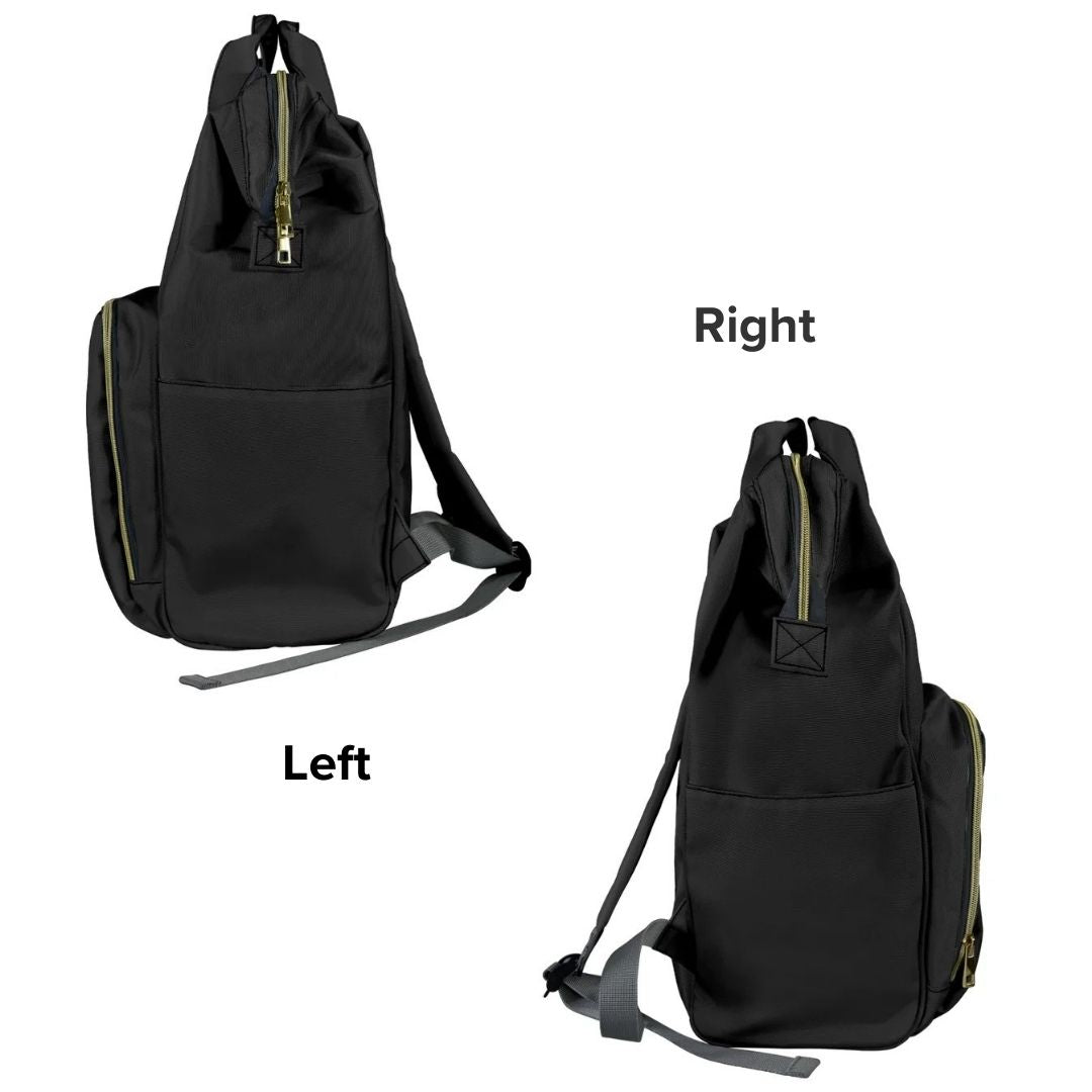 Personalised Nappy Bag - Black