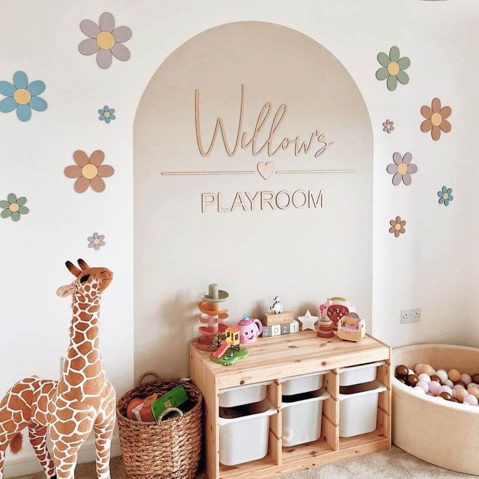 Personalised Wooden Playroom Sign