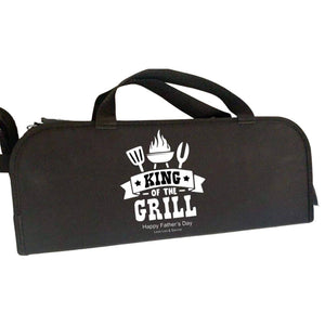 Personalised Stainless Steel BBQ Set | 25PCS Grilling Kit for Dad - Lulu Babe
