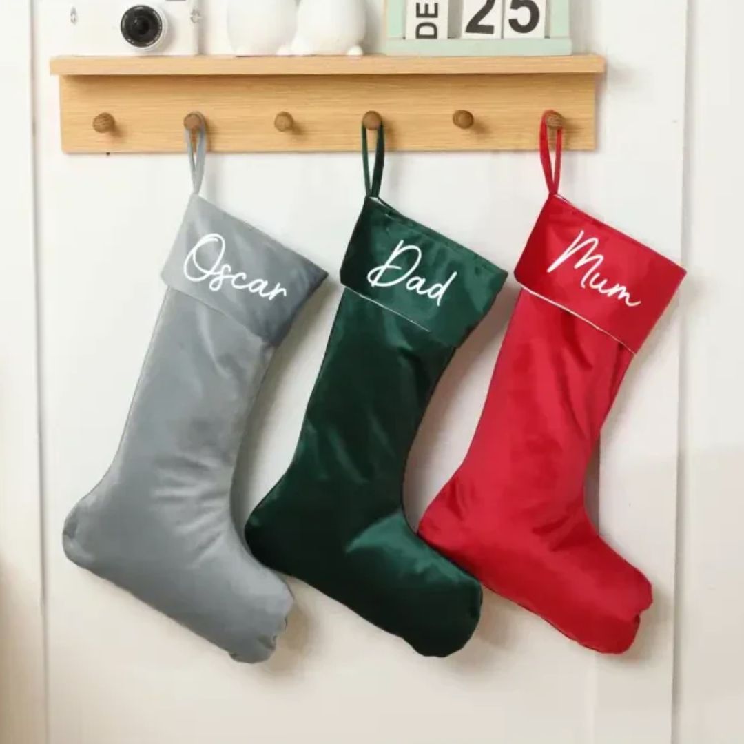 Personalised Velvet Christmas Stocking