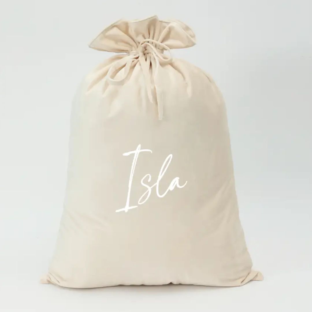 Personalised Velvet Santa Sack