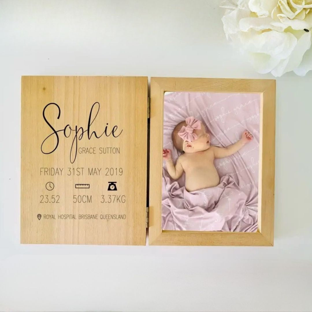 Personalised Baby Photo Frame