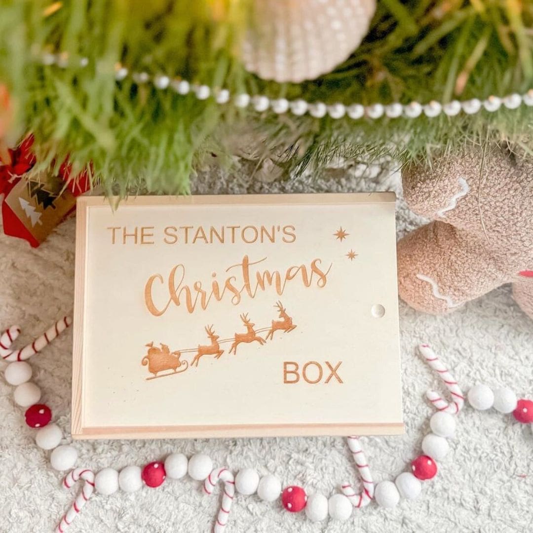 Christmas Eve Box Australia | Personalised Wooden Box - Timber Tinkers