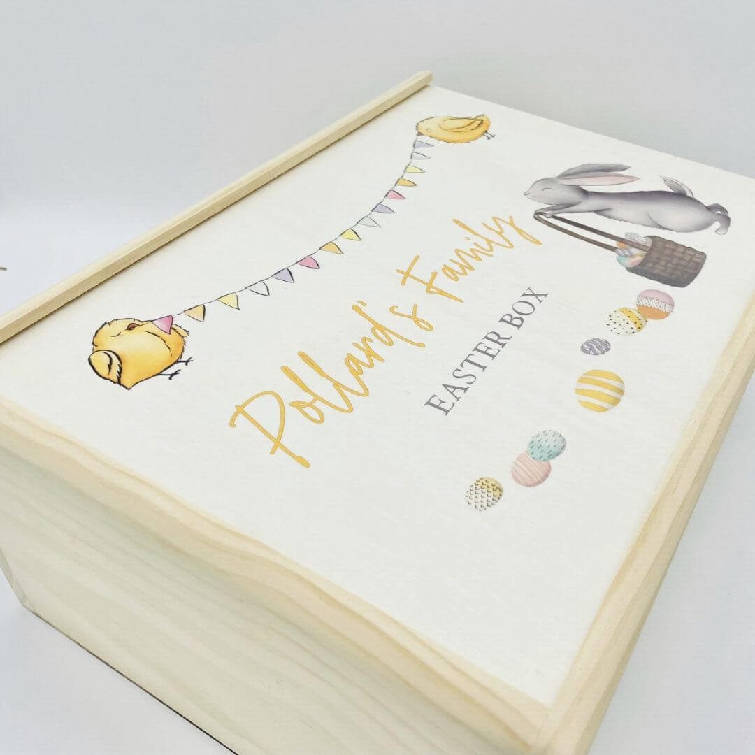 Personalised Easter Wooden Keepsake Box