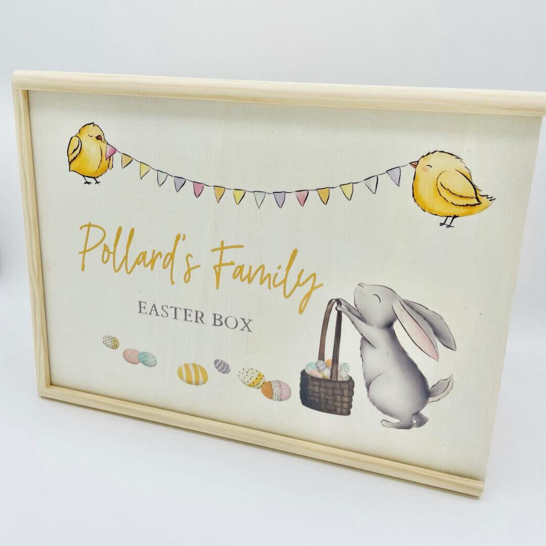 Personalised Easter Wooden Keepsake Box