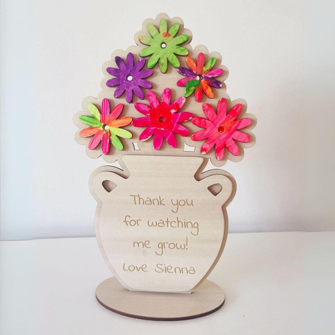 Personalised Wooden Flower Paint Kit - Lulu Babe