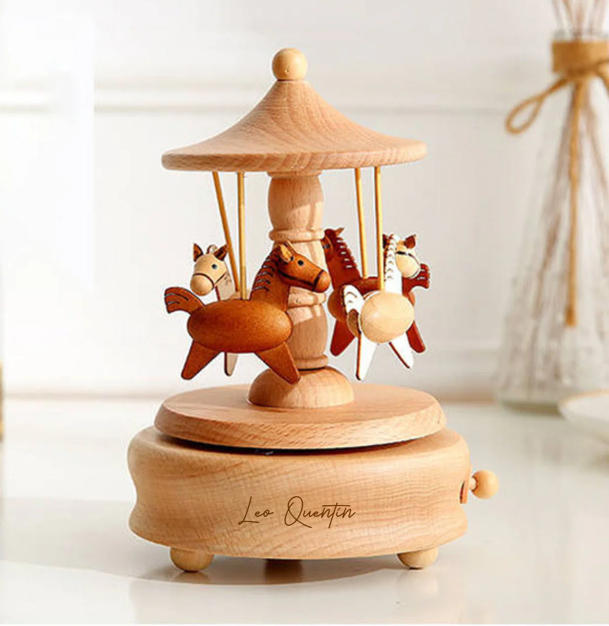 Personalised Horse Carousel Music Box