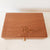 Wooden jewellery box with name engraved - heart