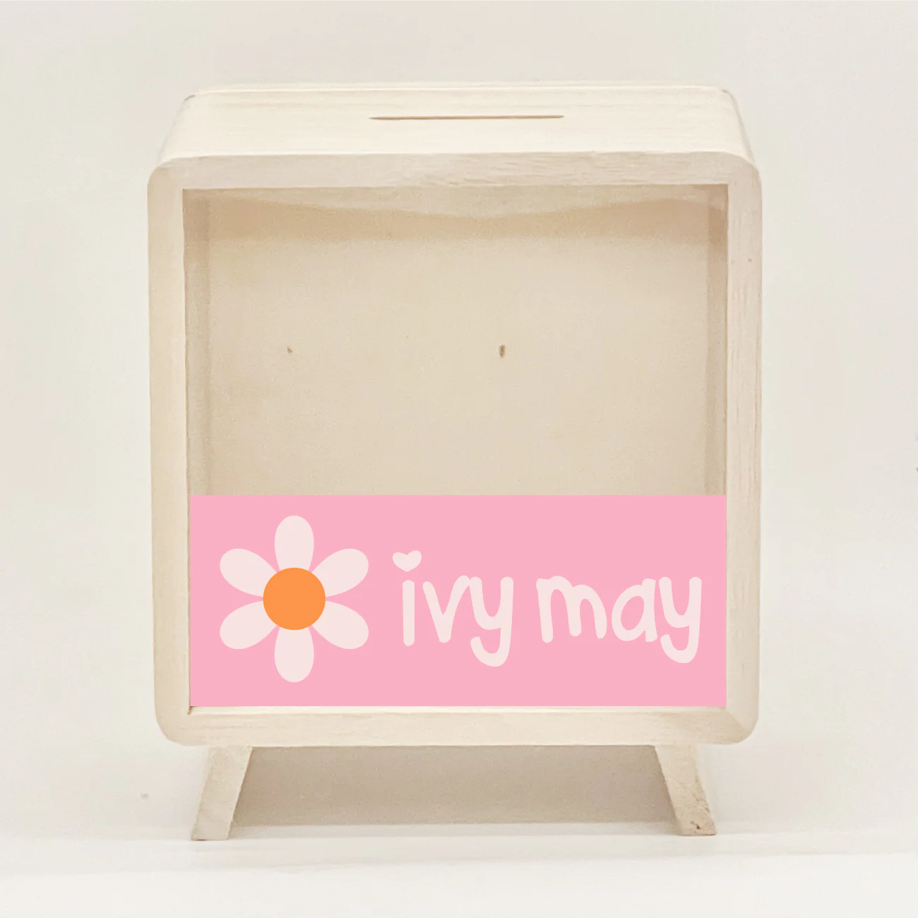 Personalised Wooden Money Box