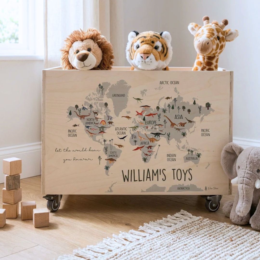 Personalised Wooden Toy Box