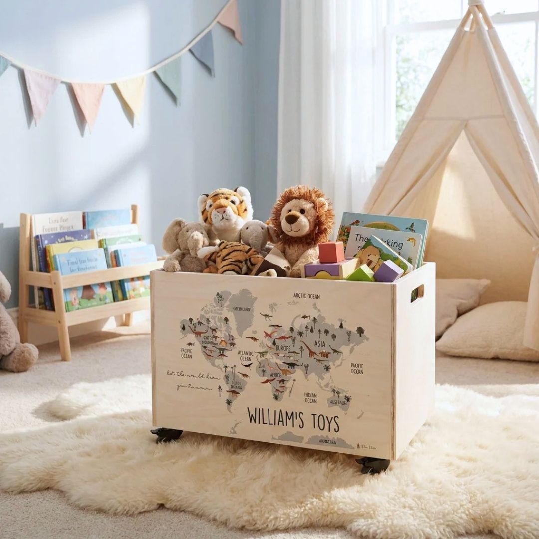 Personalised Wooden Toy Box