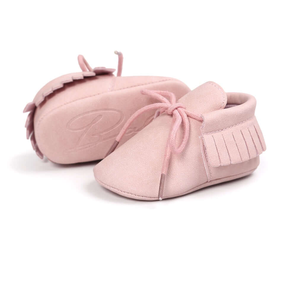 Pink Baby Moccasins – Soft & Stylish Baby Shoes | Lulu Babe