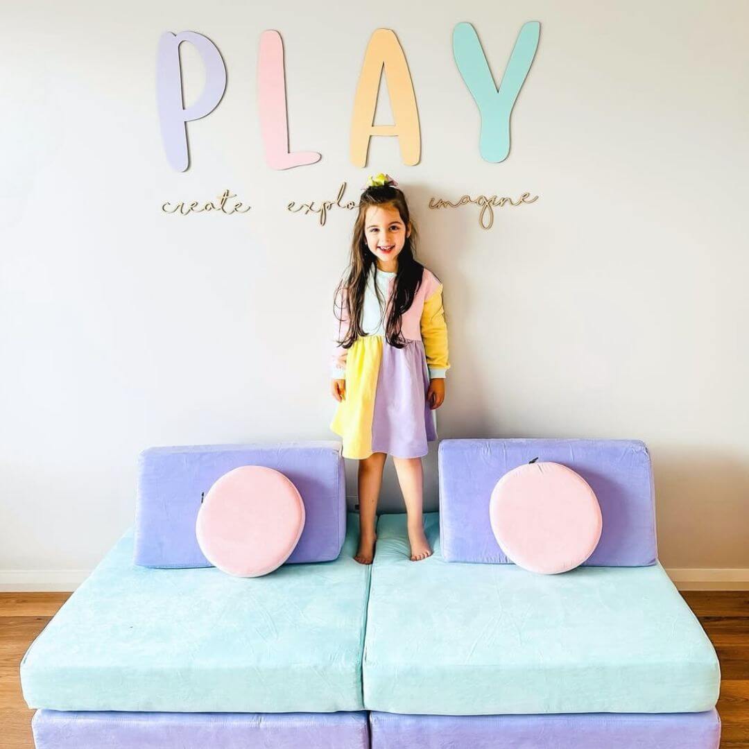 Wooden PLAY Sign | Nursery and Playroom Wall Decor - Timber Tinkers