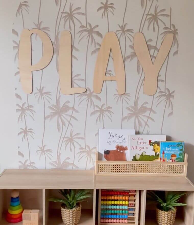 Wooden PLAY Sign for nursery or playroom - Lulu Babe