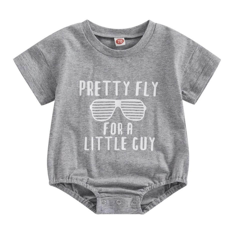 "Pretty Fly For a Little Guy" Baby Romper - Lulu Babe