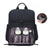 Quilted Chevron Nappy Backpack with insulated bottle pockets