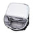 Interior view of a black quilted nappy backpack with multiple storage compartments for organised baby essentials.