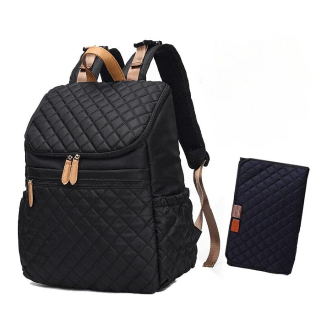 Quilted Nappy Backpack | Lightweight and Stylish Nappy Bag - Lulu Babe
