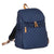 Stylish and lightweight blue quilted nappy backpack with smart storage