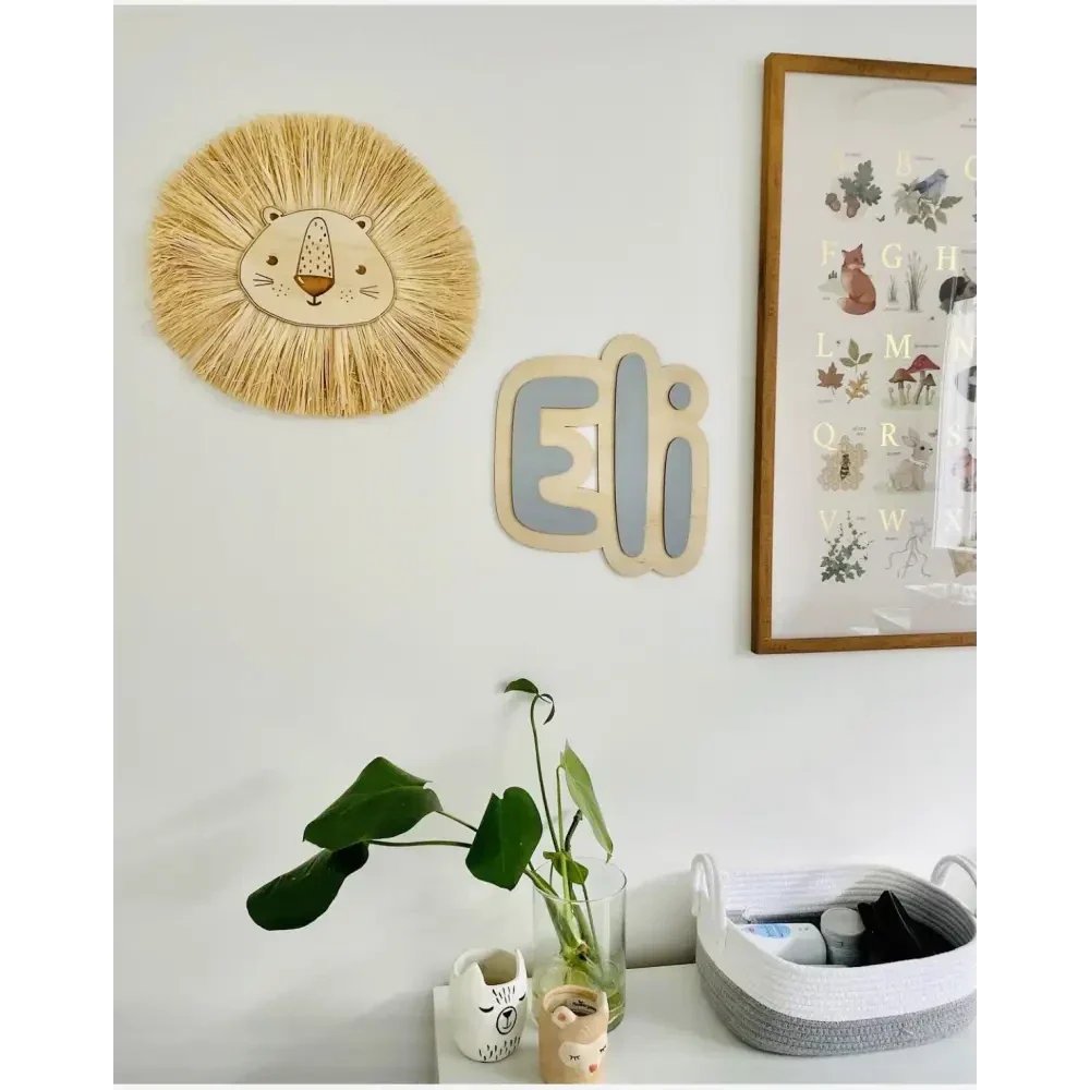 Lion Raffia Wall Hanging