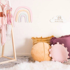 Rainbow Wooden Wall Decal | Scandi Nursery - Lulu Babe