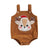 Reindeer Corduroy Baby Romper | Baby's First Christmas Outfit - Lulu Babe